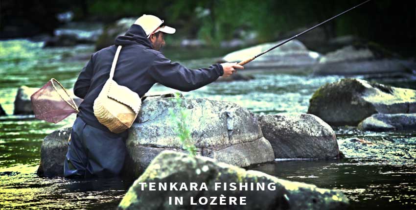 Tenkara fishing in Lozère